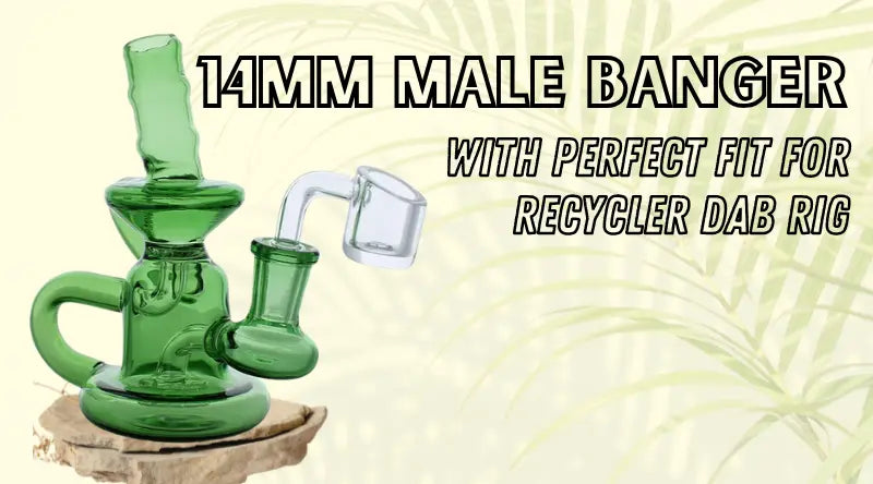 14mm-Male-Banger-with-Perfect-Fit-for-Recycler-Dab-Rig SmokeMEGA