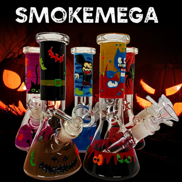 Our New Glow-in-the-Dark Halloween Bongs Are Insane!