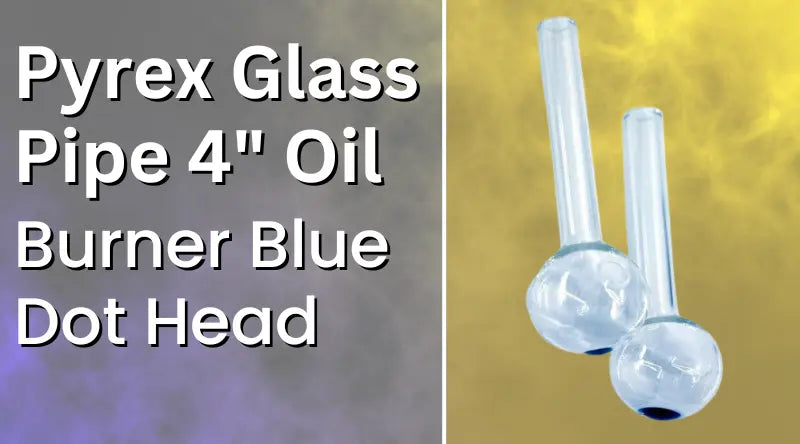 Pyrex-Glass-Pipe-4-Oil-Burner-Blue-Dot-Head SmokeMEGA
