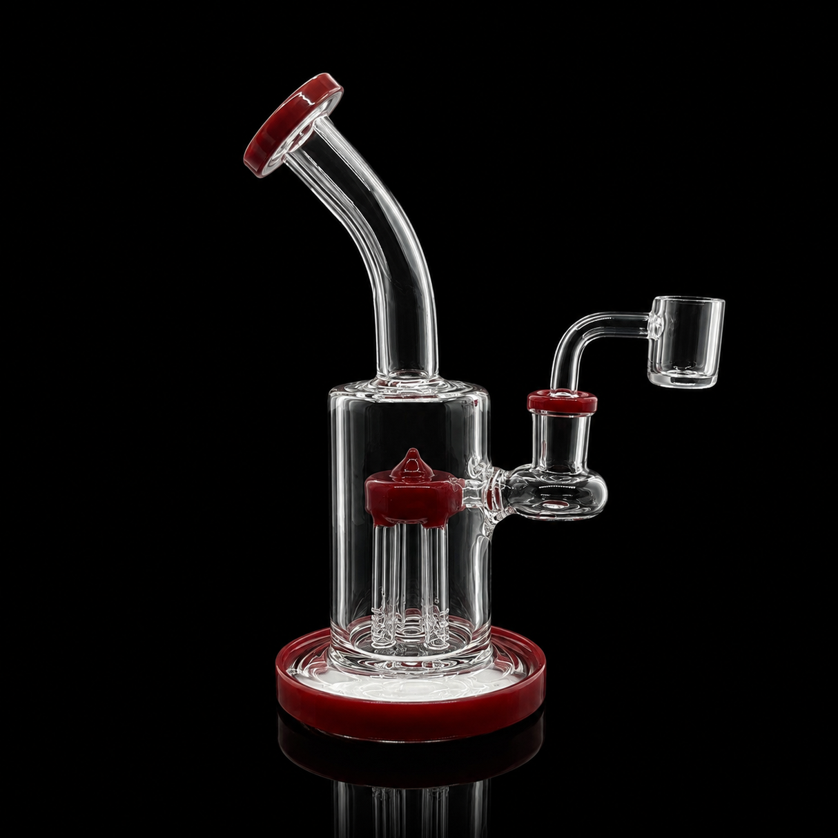 8 Inch Bent Neck Tree Perc Dab Rig | SmokeMEGA