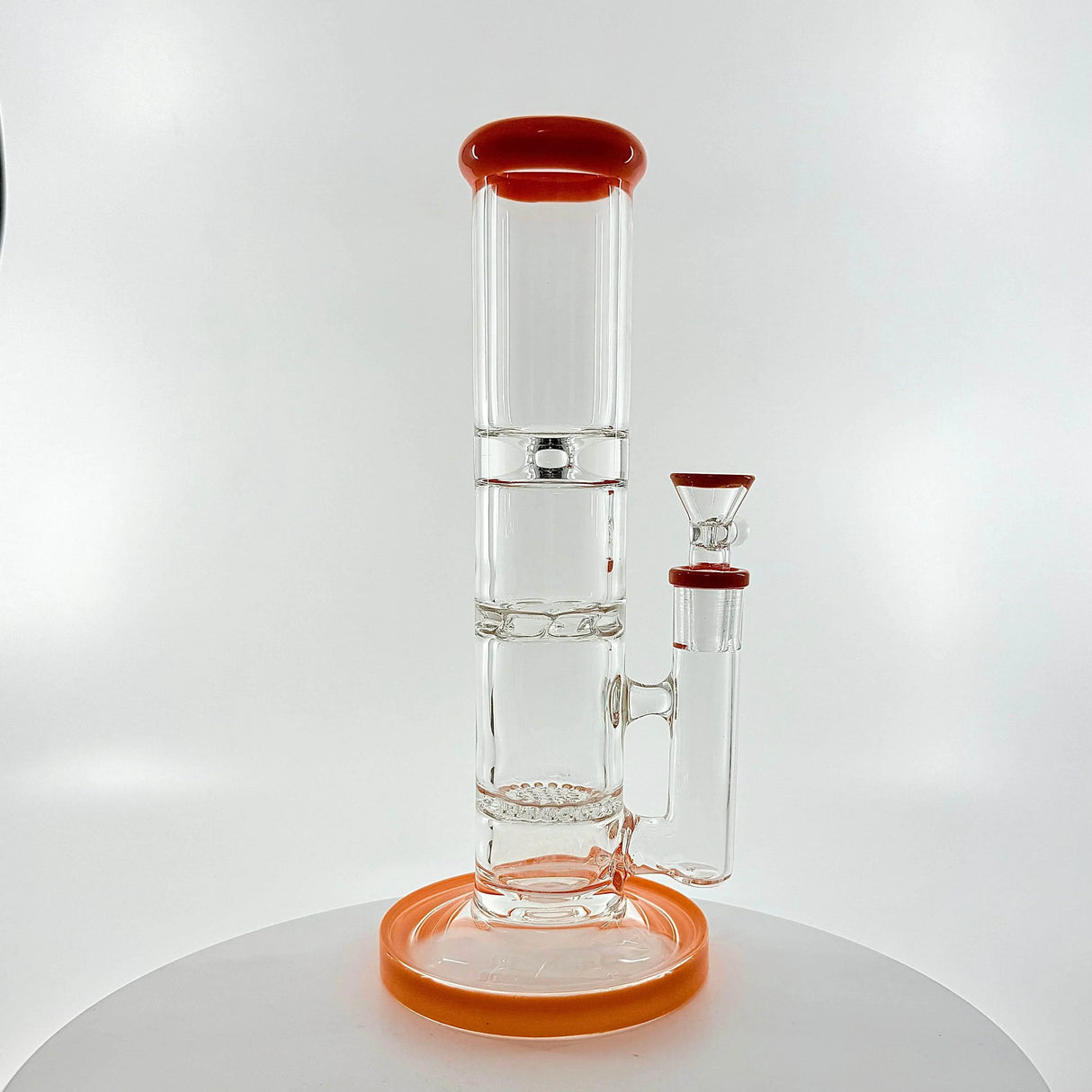10-Inch Honeycomb Straight Water Bong - SmokeMEGA