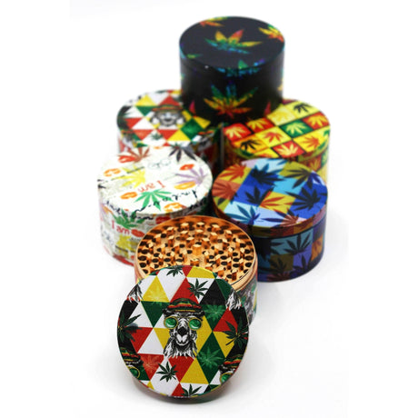 100 mm 4 Part Multi Color Grinder - SmokeMEGA