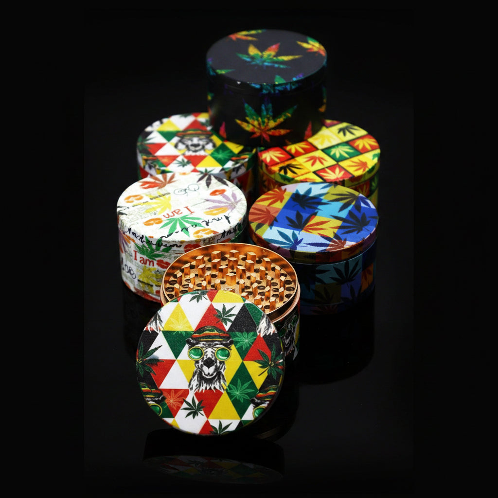 100 mm 4 Part Multi Color Grinder - SmokeMEGA