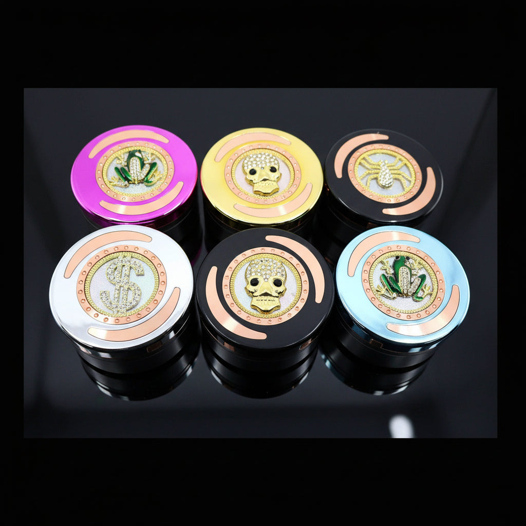 100mm Multiple Design Art 4 Part Grinder - SmokeMEGA