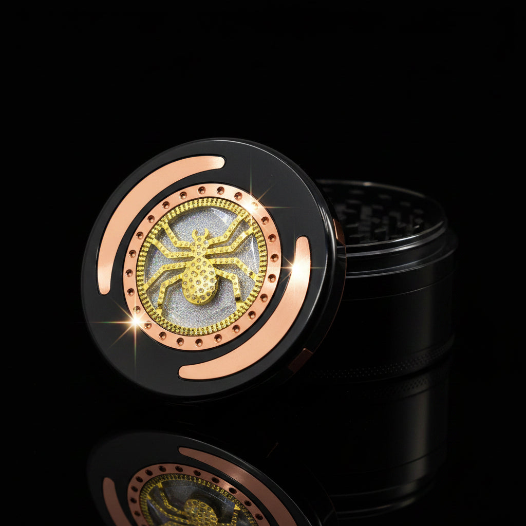 100mm Multiple Design Art 4 Part Grinder - SmokeMEGA