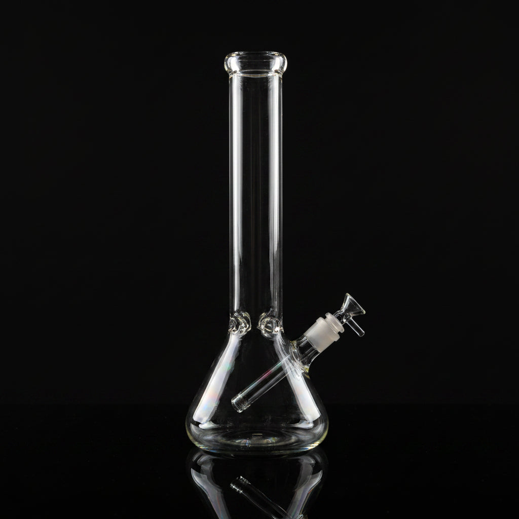 12" (5mm) American Made Clear Beaker Bong- SK - 195
