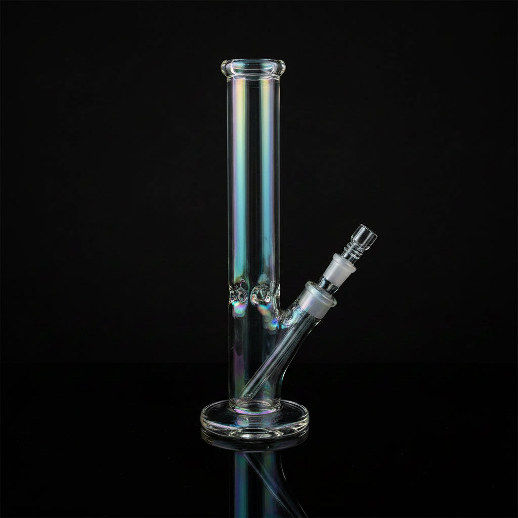 14 Inch Metallic Straights Water Bong - SmokeMEGA