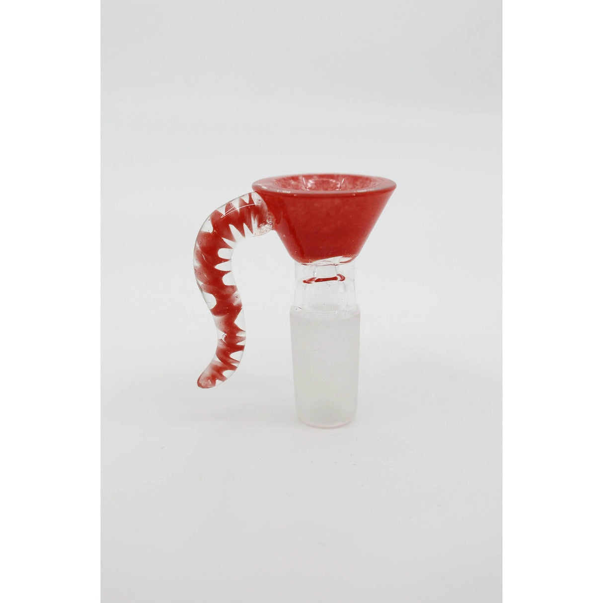 14-mm Glass & Glass Single Horn Frit Bowls - SmokeMEGA
