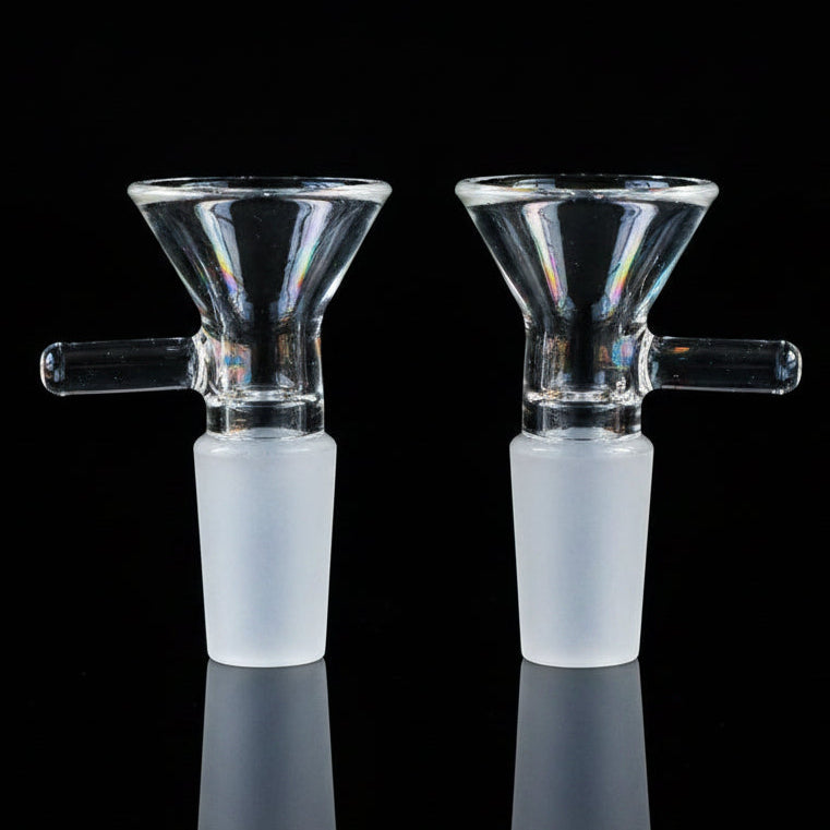 14-mm Male Funnel Borosilicate Glass Bowl - SmokeMEGA