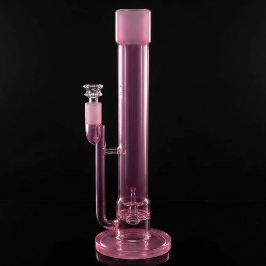 14" Metallic Double Tube In-line Straight Bong - SmokeMEGA