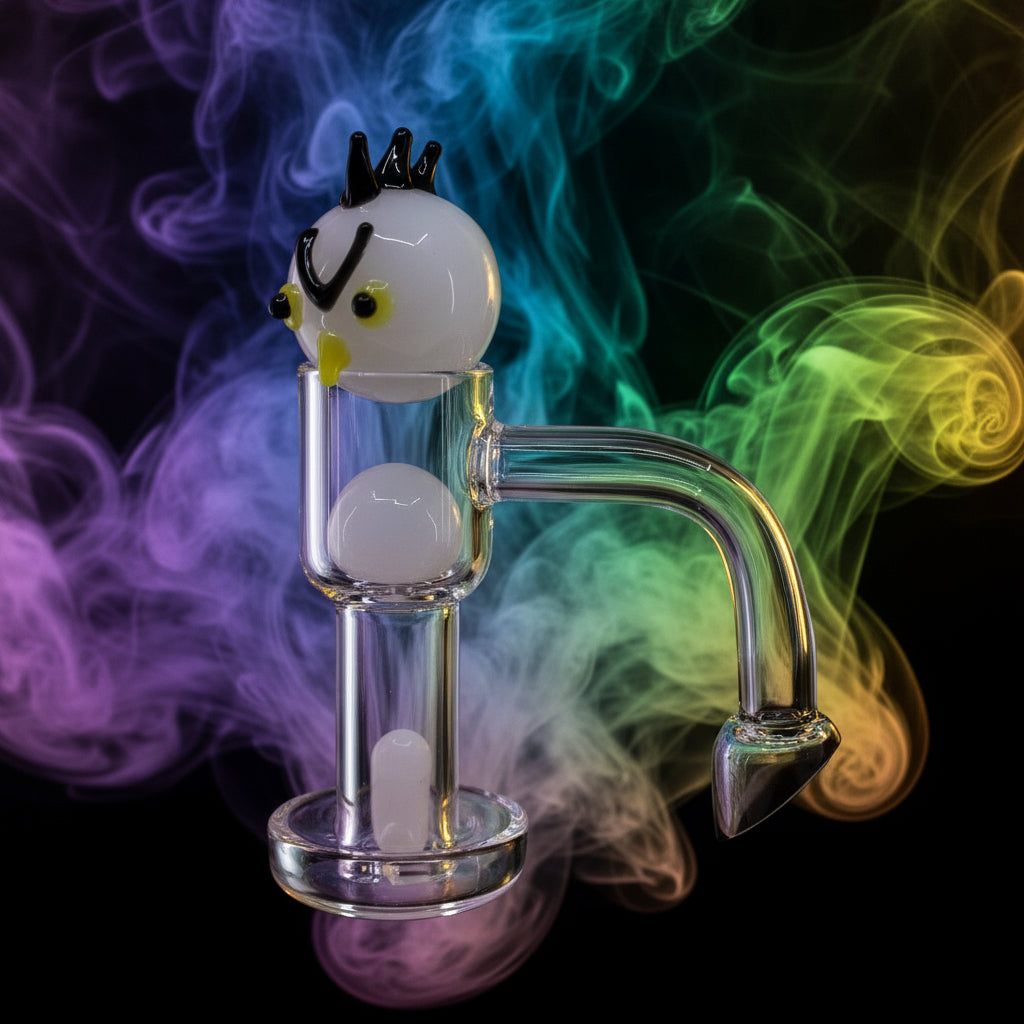 14mm 90° Angle Quartz Turp Slurper Set- Different Designs - SmokeMEGA