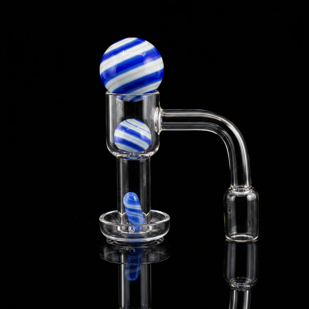 14mm 90° Angle Quartz Turp Slurper Set- Different Designs - SmokeMEGA
