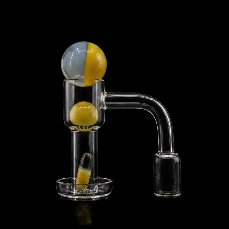 14mm 90° Angle Quartz Turp Slurper Set- Different Designs - SmokeMEGA