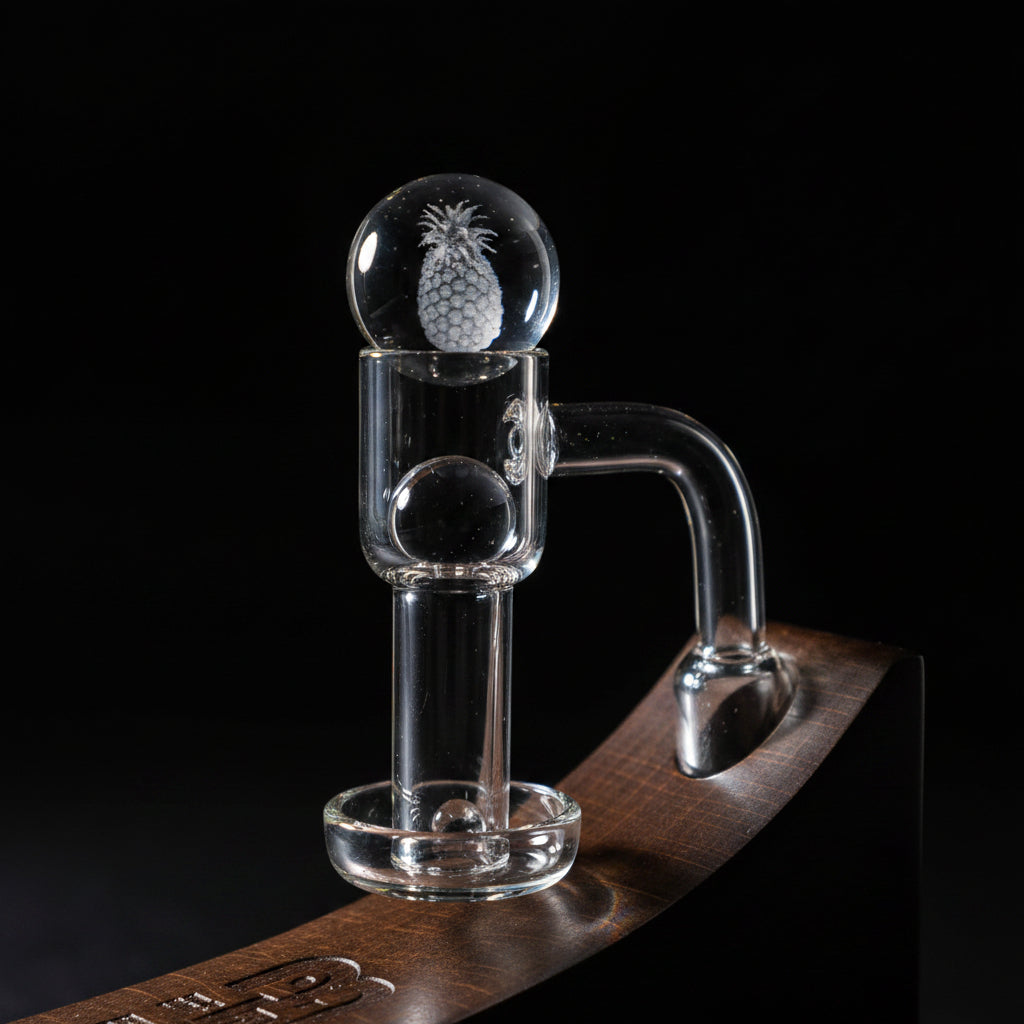 14mm 90° Angle Quartz Turp Slurper Set- Different Designs - SmokeMEGA