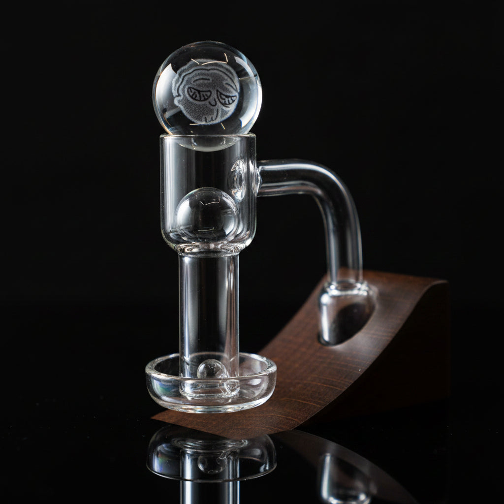 14mm 90° Angle Quartz Turp Slurper Set- Different Designs - SmokeMEGA