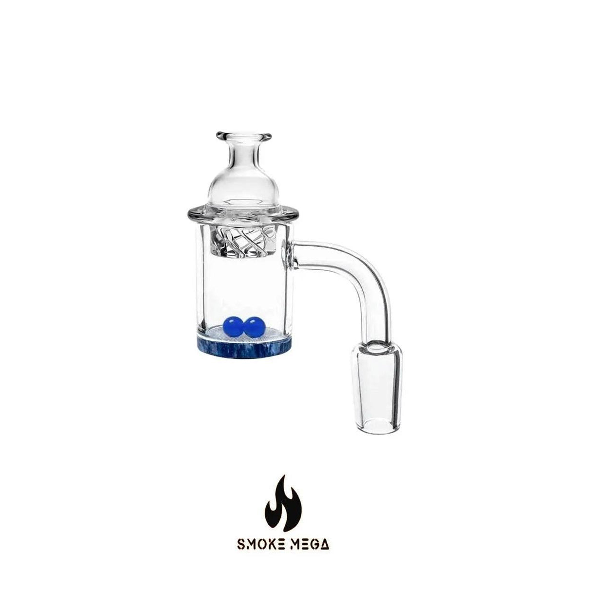 14mm Color Base Spin Quartz Banger - SmokeMEGA