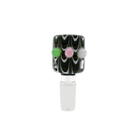 14mm Colorful Swirl Bowl - SmokeMEGA