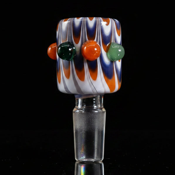14mm Colorful Swirl Bowl - SmokeMEGA