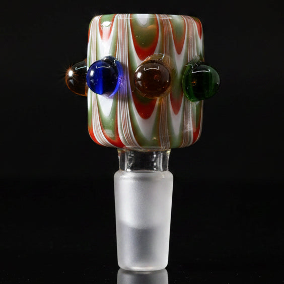 14mm Colorful Swirl Bowl - SmokeMEGA