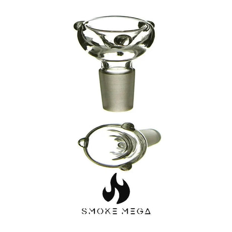 14mm Male Funnel Bowl, Bong Borosilicate Glass - SmokeMEGA