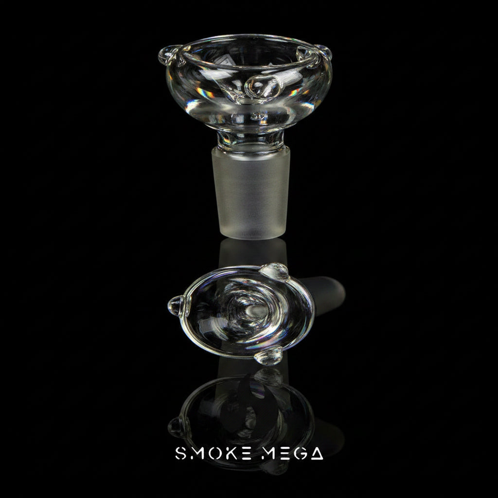 14mm Male Funnel Bowl, Bong Borosilicate Glass - SmokeMEGA