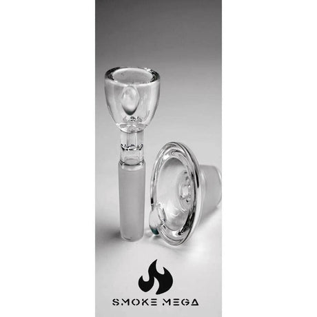 14mm Male- Single Marble Round Dish Funnel Glass Bowl - SmokeMEGA