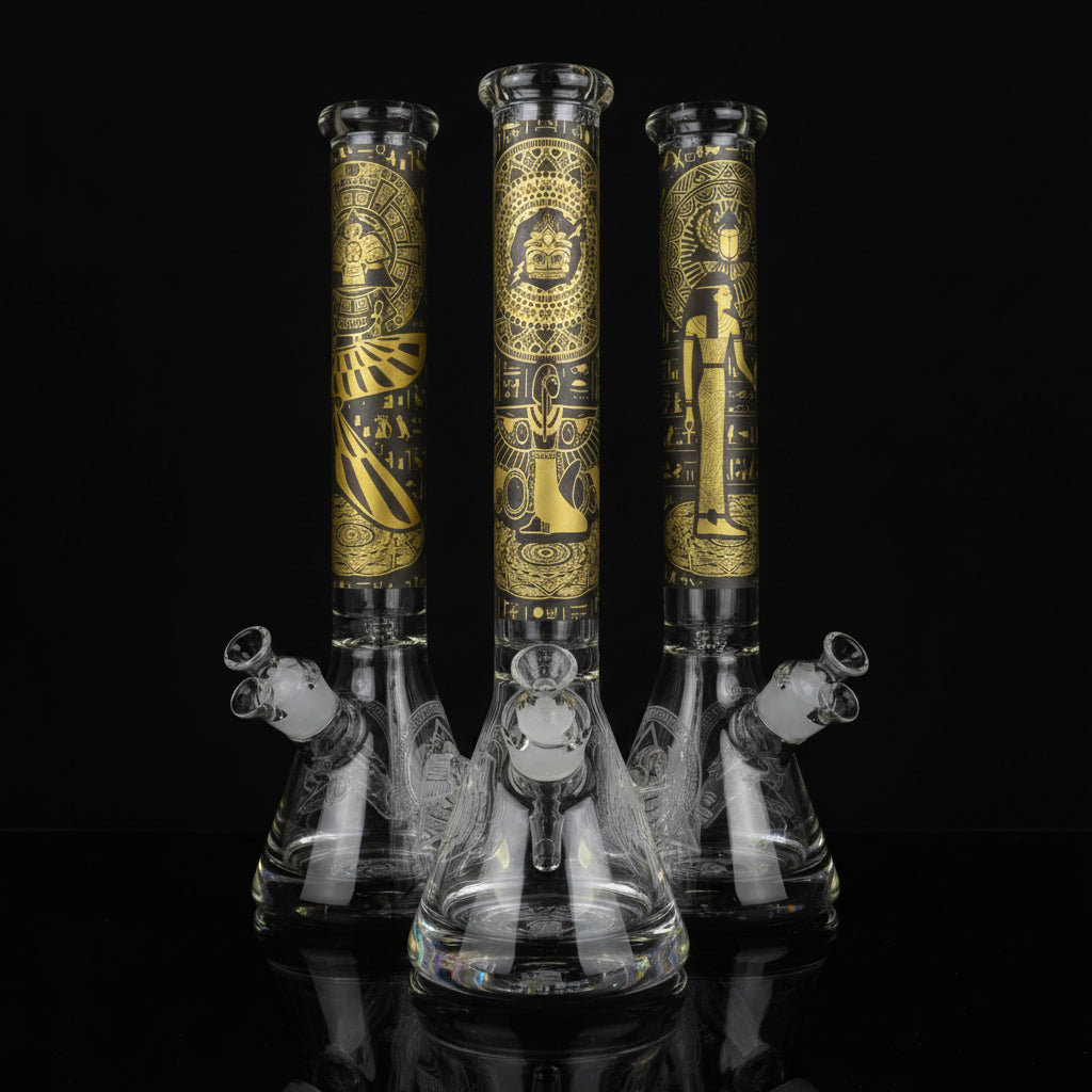16 Inch Beaker Bong - Assorted Graphics - SmokeMEGA