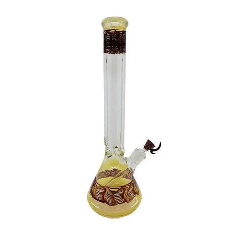 18 Inch 9mm American made Color art Beaker Bong with US logo - SmokeMEGA