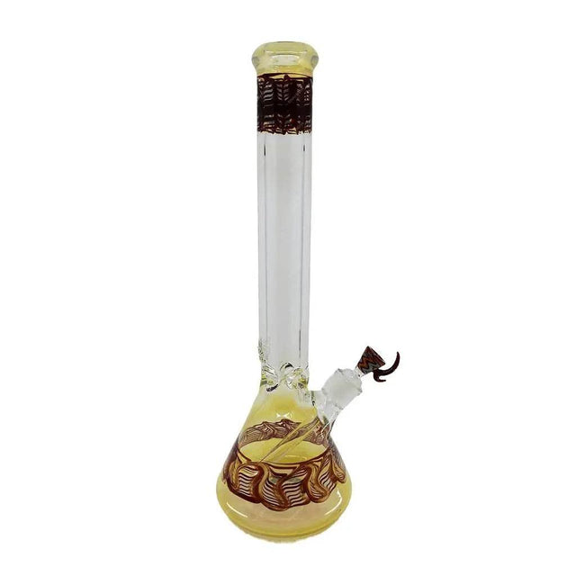 18 Inch 9mm American made Color art Beaker Bong with US logo - SmokeMEGA