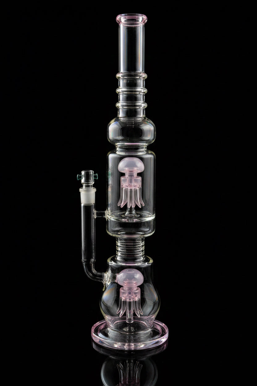 20 Inch Mushrooms-Jellyfish Perc Big Bongs Thick Glass Huge Water pipe - SmokeMEGA