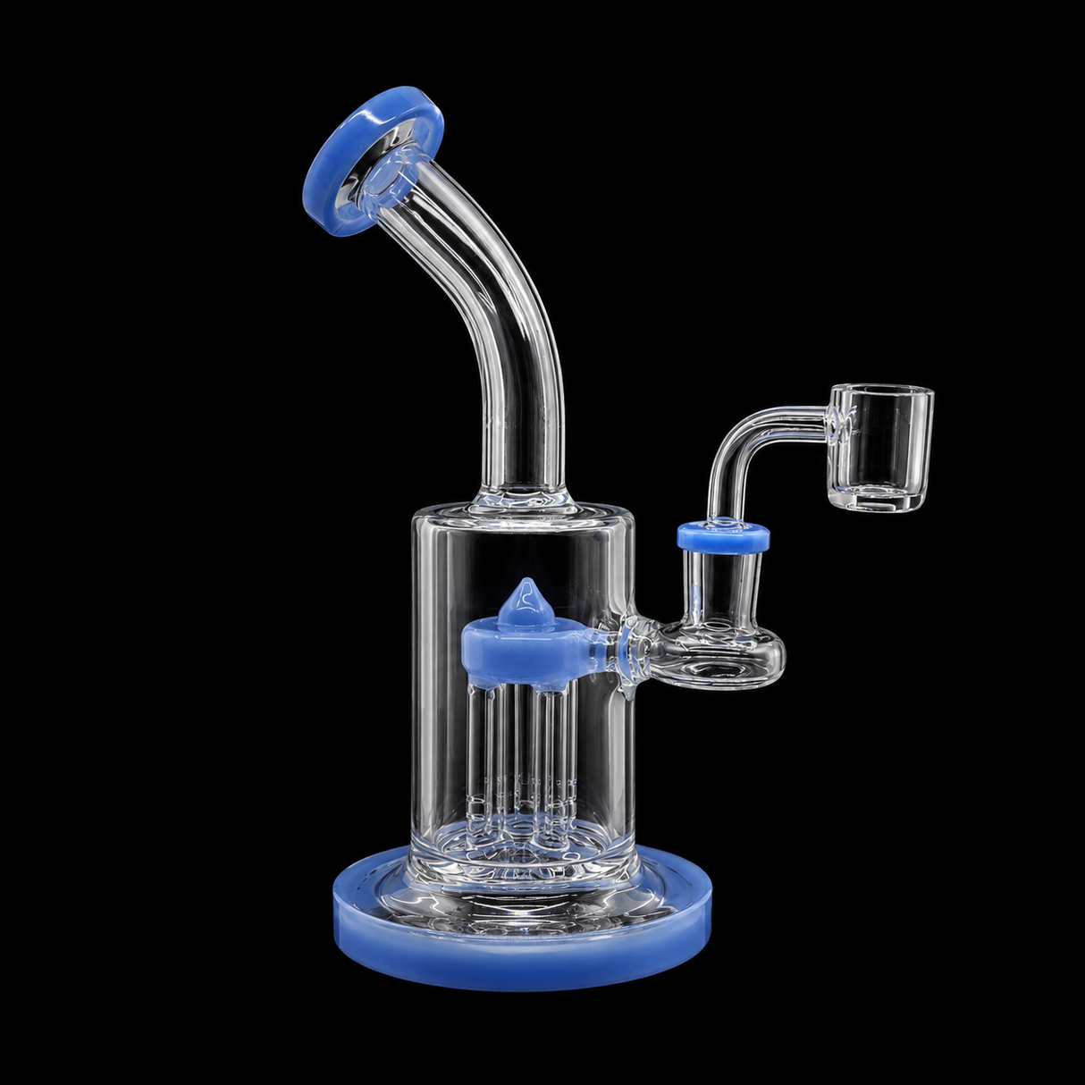 8 Inch Bent Neck Tree Perc Dab Rig | SmokeMEGA
