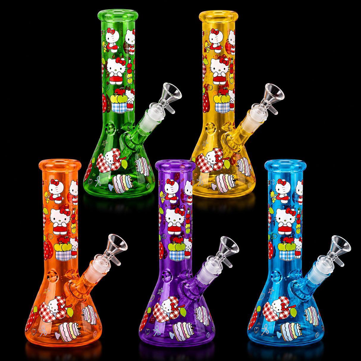 10 INCH O KITTY BEAKER BONG