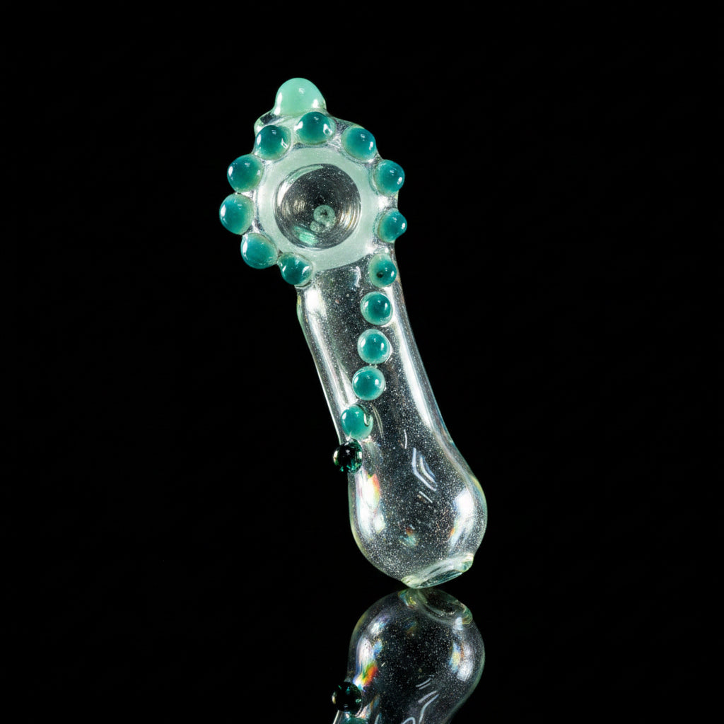 5-inch glow-in-the-dark premium glass hand pipe
