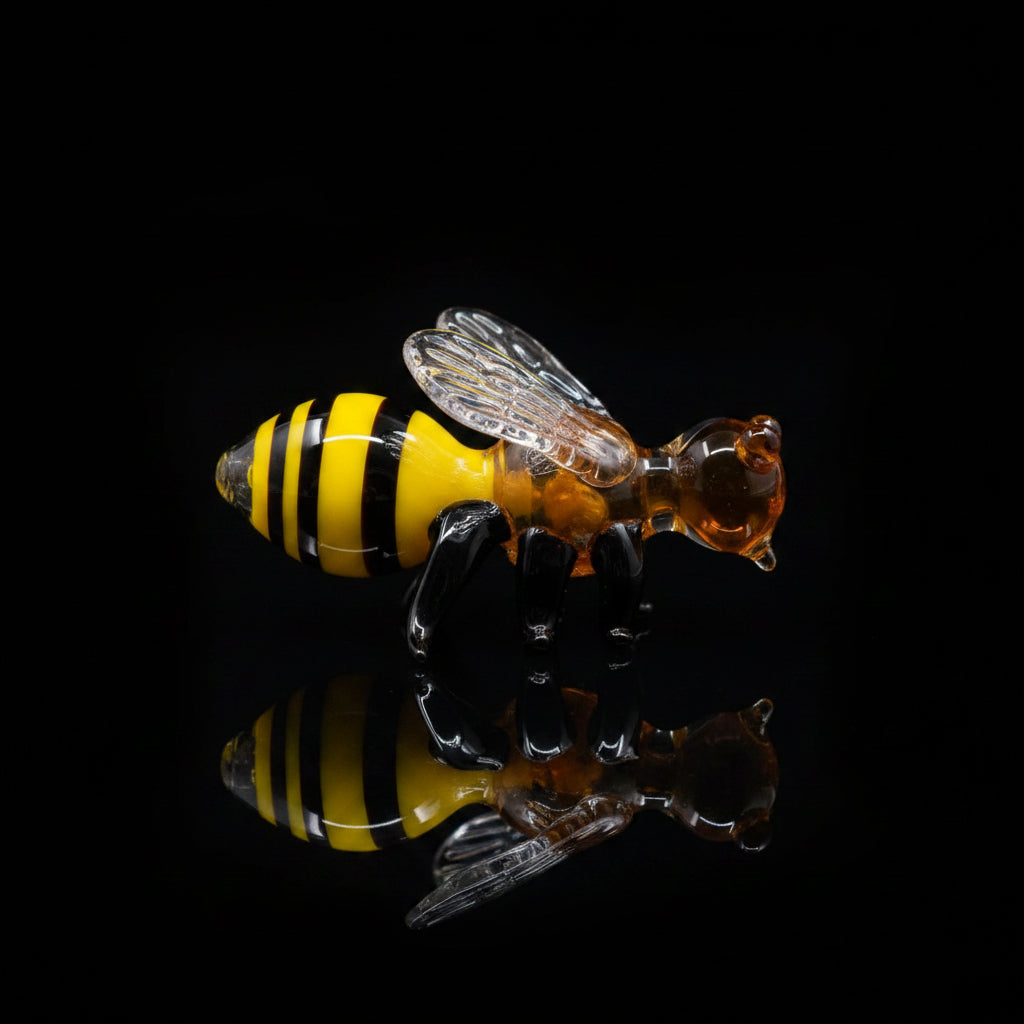 5" Honey Bee Glass Handpipe