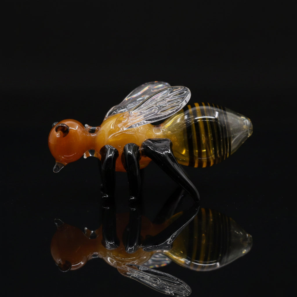5" Honey Bee Glass Handpipe