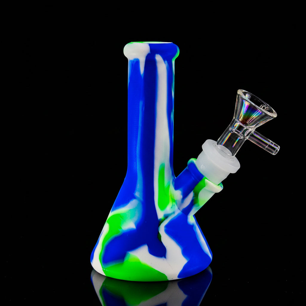 Silicone Bong | 5 Inch 4 PIECE Unbreakable Detachable Water Pipe ALL NEW