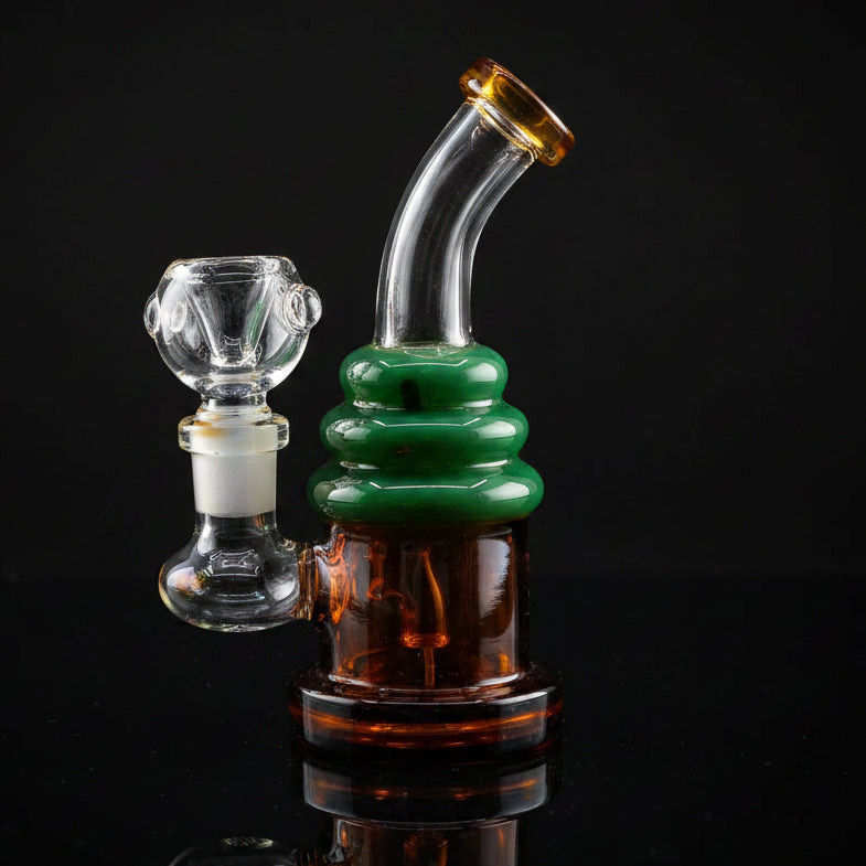 6 Inch Mini Dab Rig | Unique Addition Ice Cream Design - SmokeMEGA