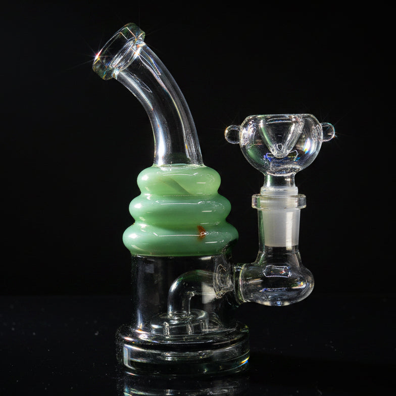 6 Inch Mini Dab Rig | Unique Addition Ice Cream Design - SmokeMEGA