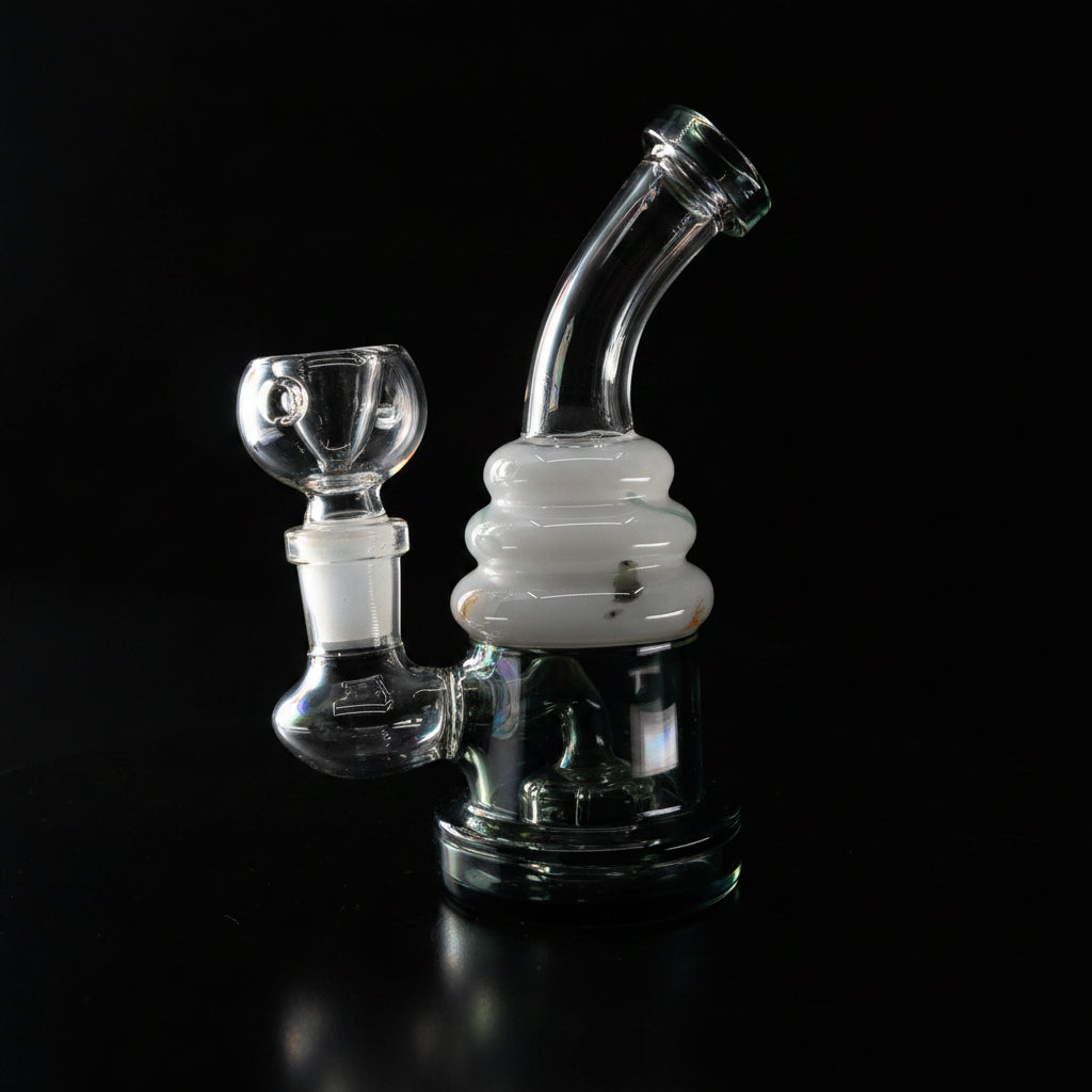 6 Inch Mini Dab Rig | Unique Addition Ice Cream Design - SmokeMEGA