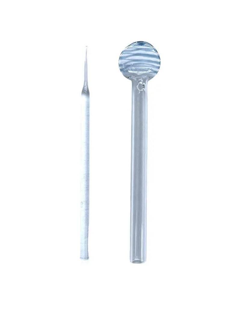 6 Inches Glass Oil Burner dab spoon pipe - SmokeMEGA