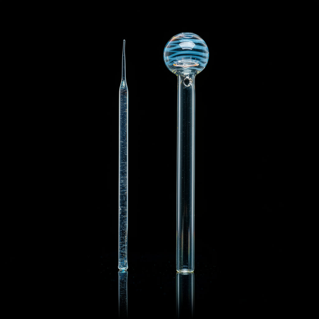 6 Inches Glass Oil Burner dab spoon pipe - SmokeMEGA