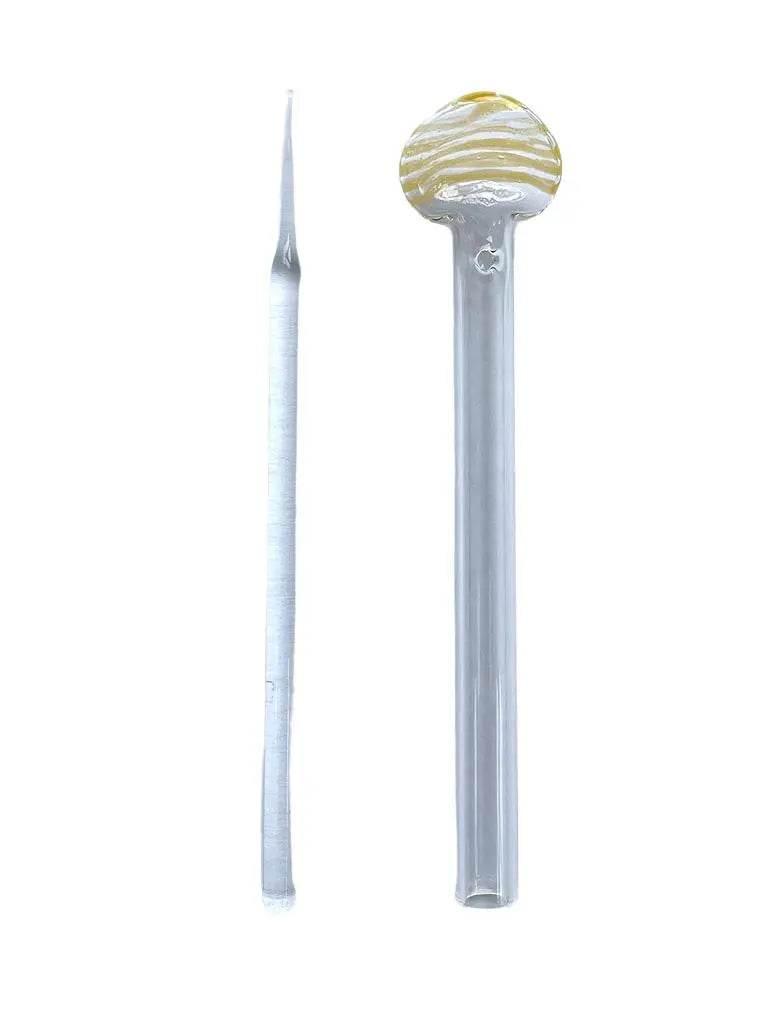 6 Inches Glass Oil Burner dab spoon pipe - SmokeMEGA
