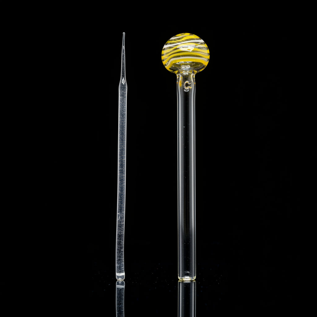 6 Inches Glass Oil Burner dab spoon pipe - SmokeMEGA