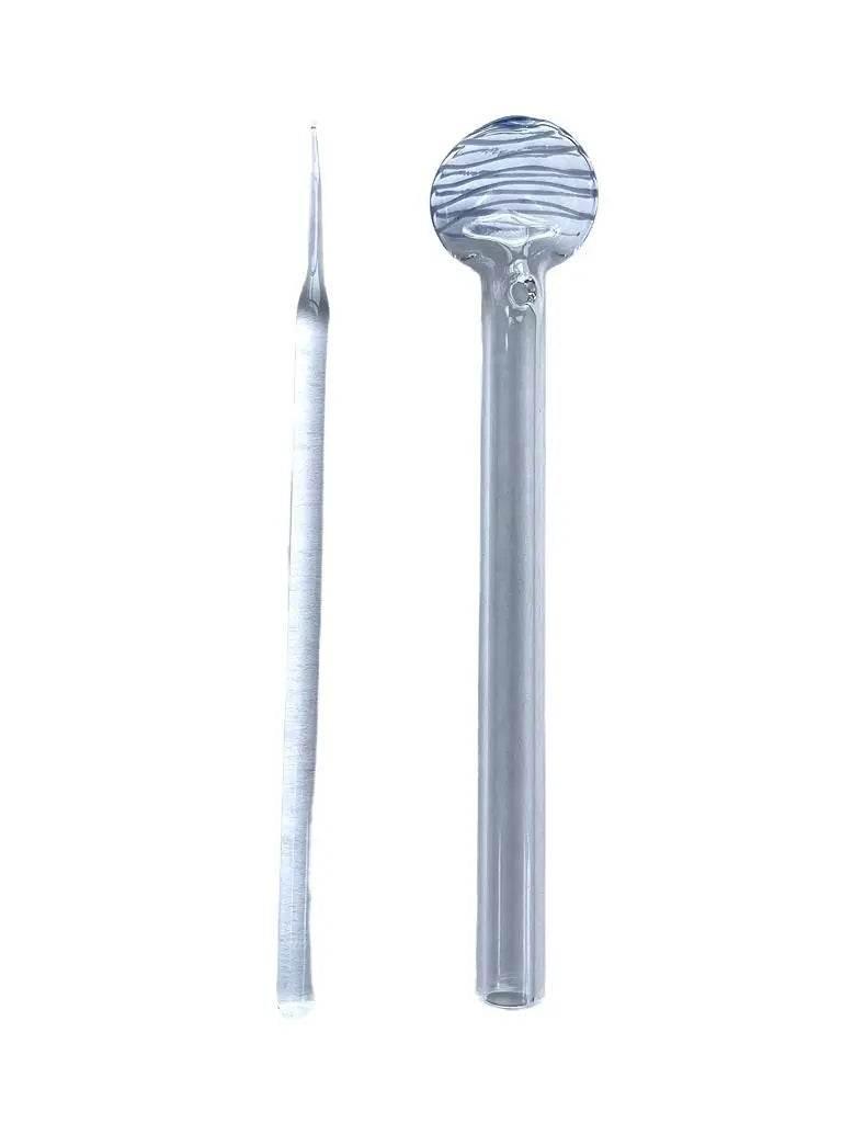 6 Inches Glass Oil Burner dab spoon pipe - SmokeMEGA