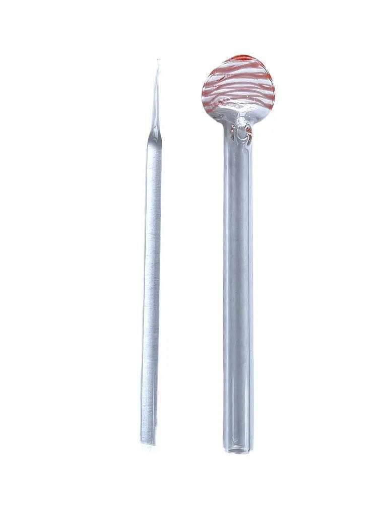 6 Inches Glass Oil Burner dab spoon pipe - SmokeMEGA