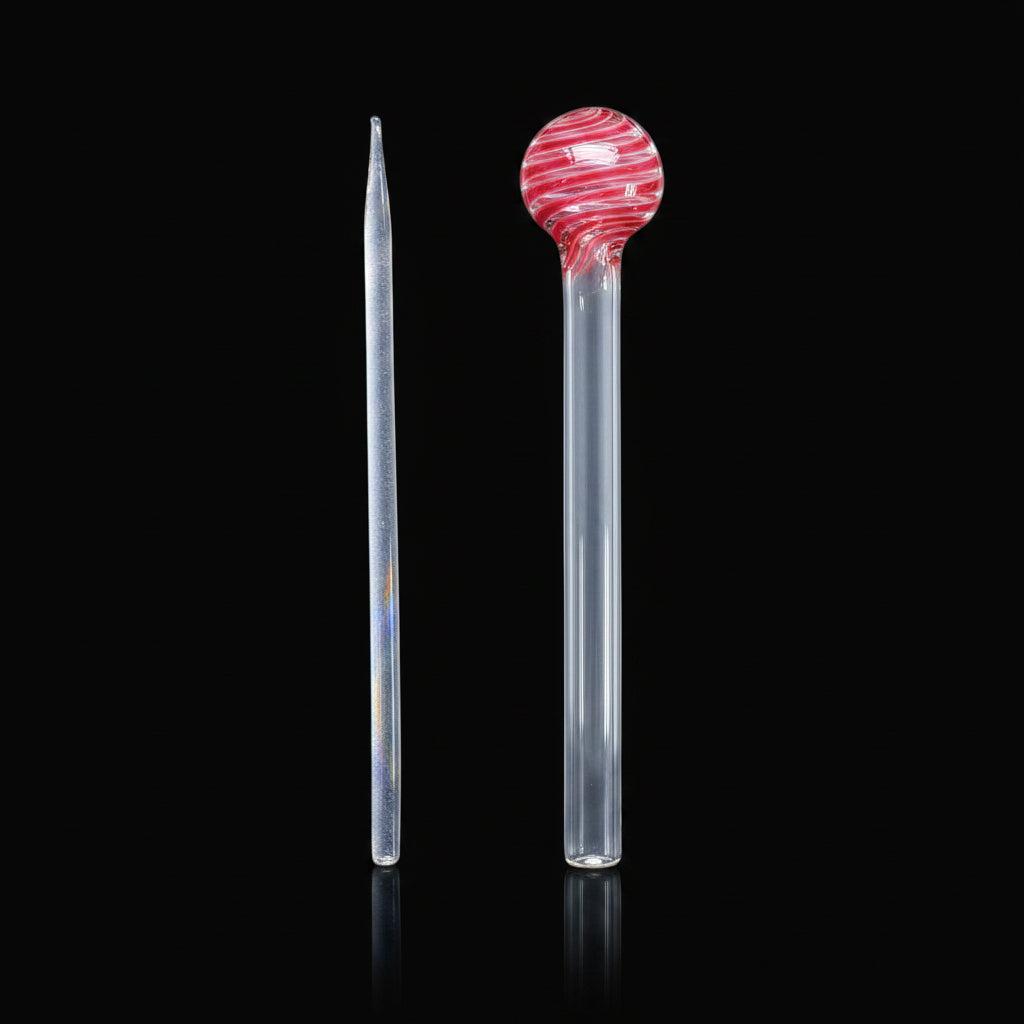 6 Inches Glass Oil Burner dab spoon pipe - SmokeMEGA