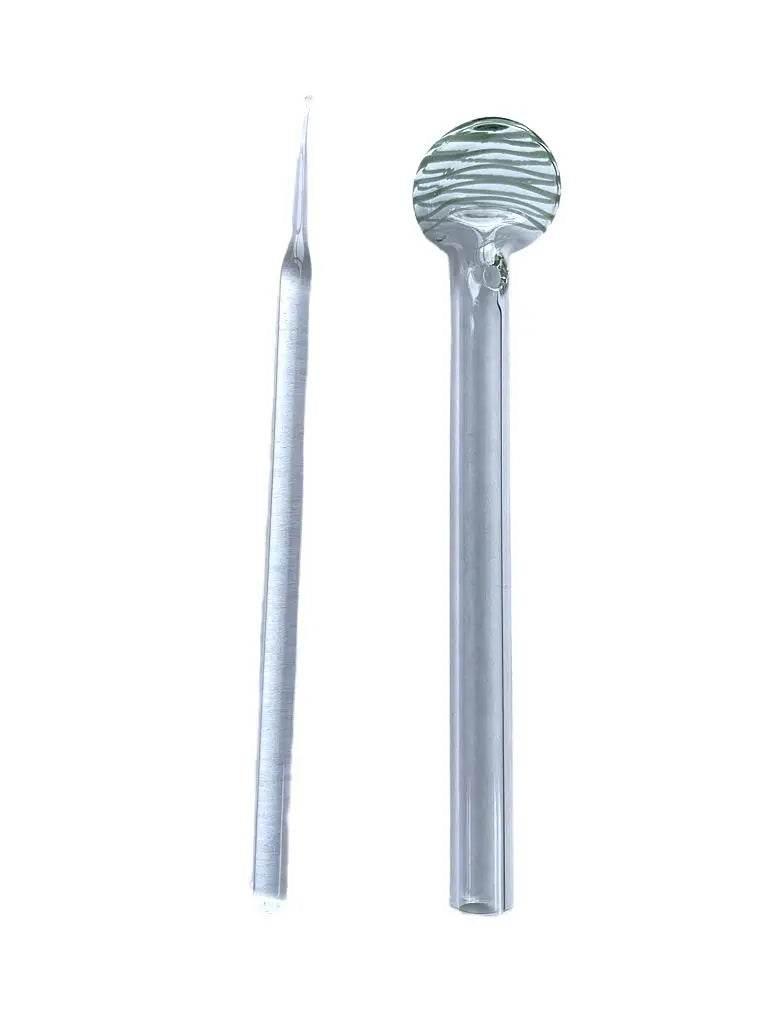 6 Inches Glass Oil Burner dab spoon pipe - SmokeMEGA