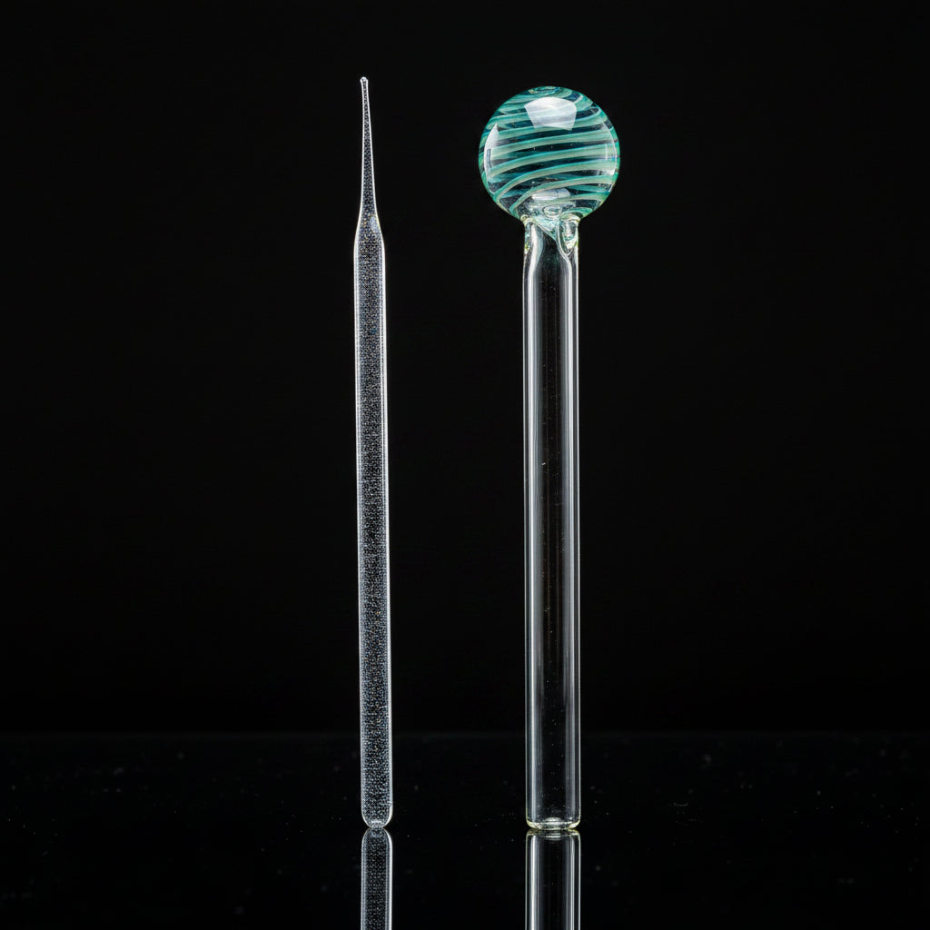 6 Inches Glass Oil Burner dab spoon pipe - SmokeMEGA
