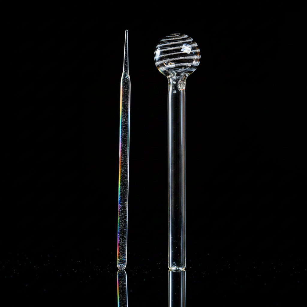 6 Inches Glass Oil Burner dab spoon pipe - SmokeMEGA