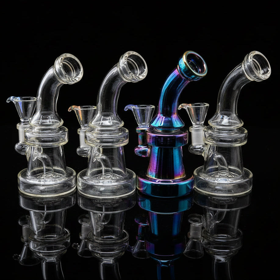 6 Inches Metal Color Dab Rig - SmokeMEGA